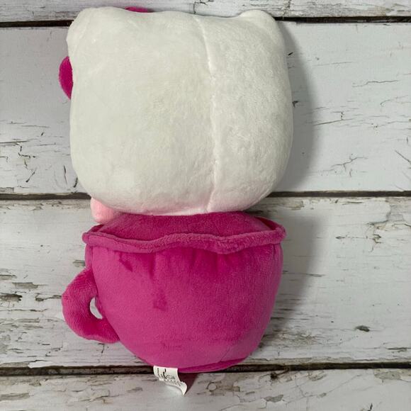 Hello Kitty Cafe Plush Plushie Pink Cup 9 in coffee - Picture 4 of 5